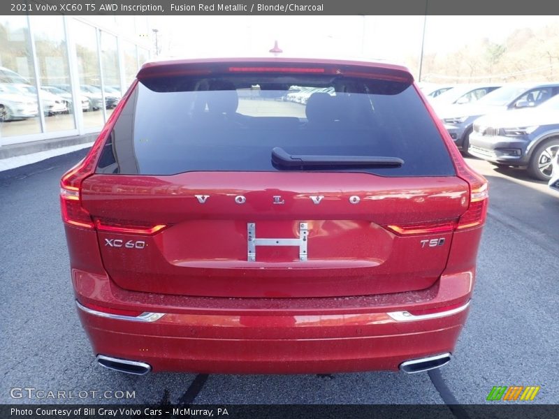 Fusion Red Metallic / Blonde/Charcoal 2021 Volvo XC60 T5 AWD Inscription