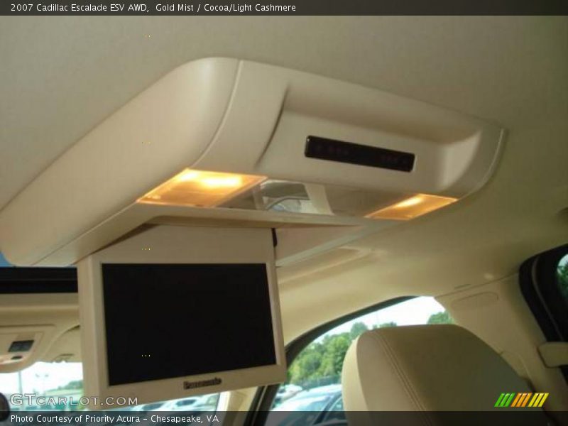 Gold Mist / Cocoa/Light Cashmere 2007 Cadillac Escalade ESV AWD