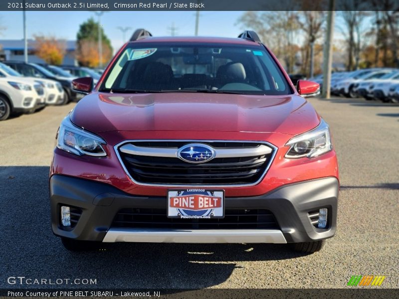 Crimson Red Pearl / Slate Black 2021 Subaru Outback 2.5i Limited