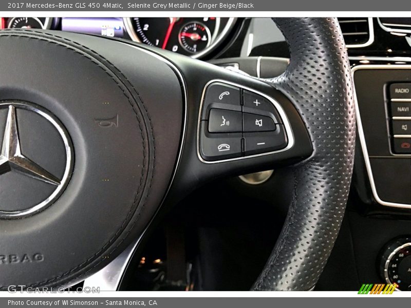 Selenite Grey Metallic / Ginger Beige/Black 2017 Mercedes-Benz GLS 450 4Matic