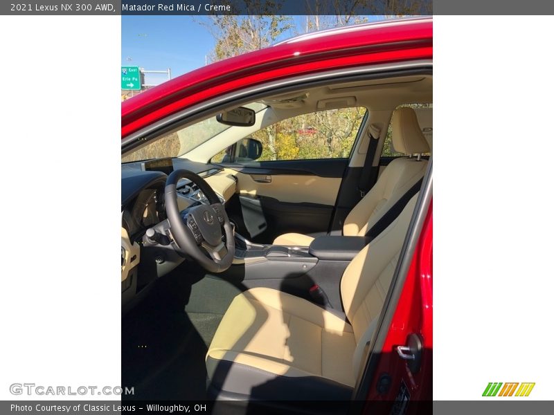Front Seat of 2021 NX 300 AWD
