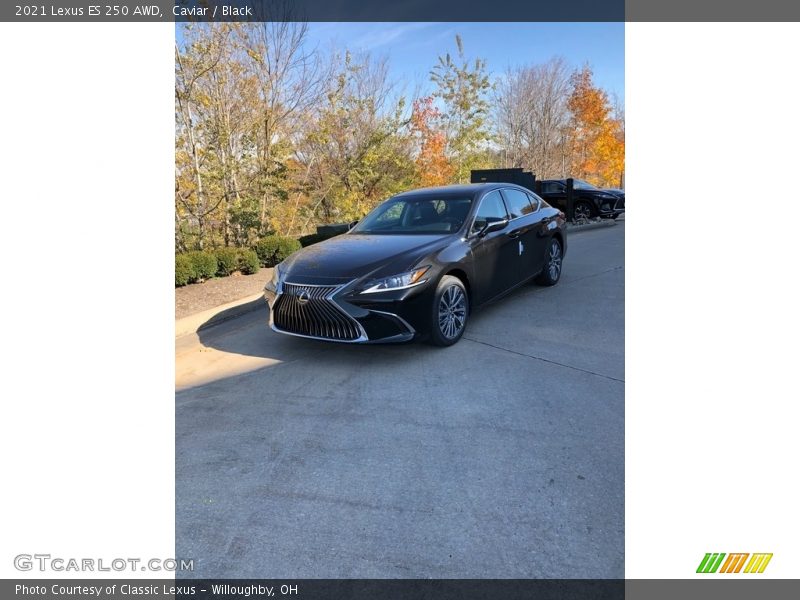Caviar / Black 2021 Lexus ES 250 AWD