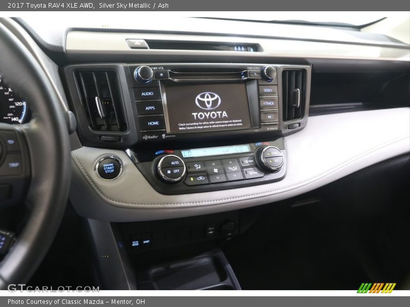 Silver Sky Metallic / Ash 2017 Toyota RAV4 XLE AWD