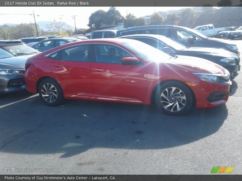 Rallye Red / Black 2017 Honda Civic EX Sedan