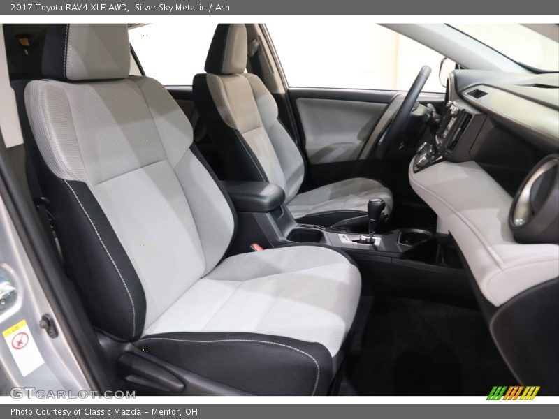 Silver Sky Metallic / Ash 2017 Toyota RAV4 XLE AWD