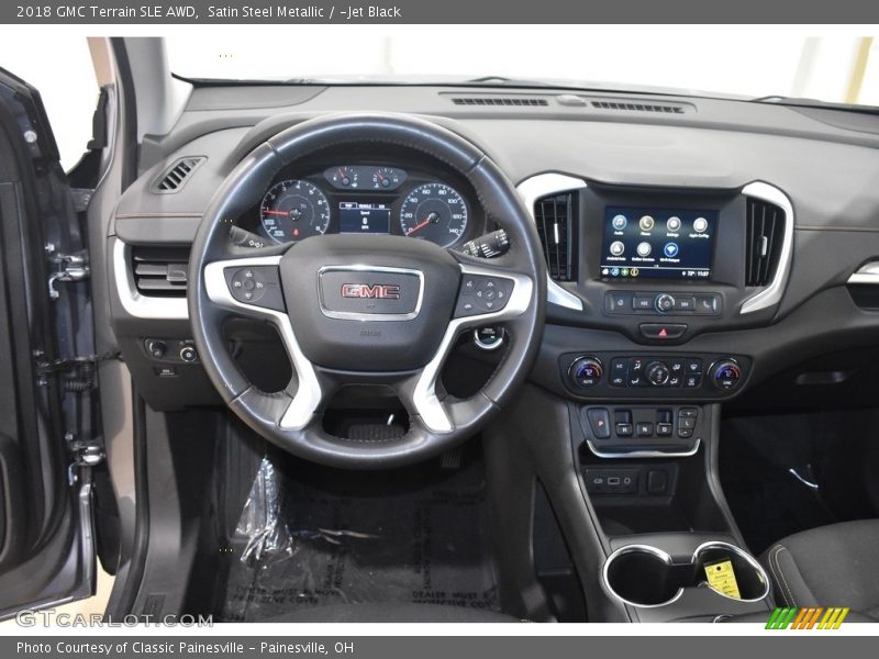 Satin Steel Metallic / ­Jet Black 2018 GMC Terrain SLE AWD
