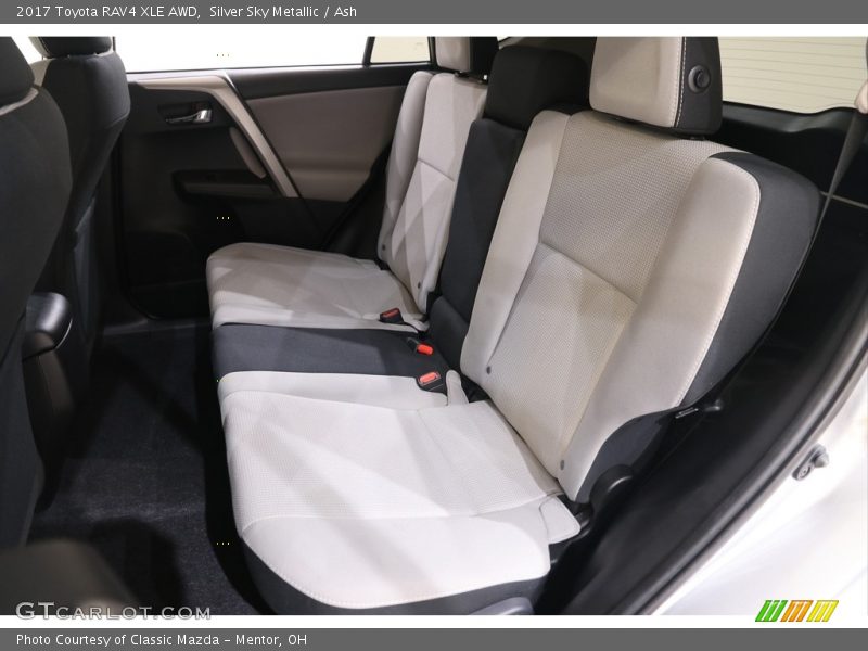 Silver Sky Metallic / Ash 2017 Toyota RAV4 XLE AWD