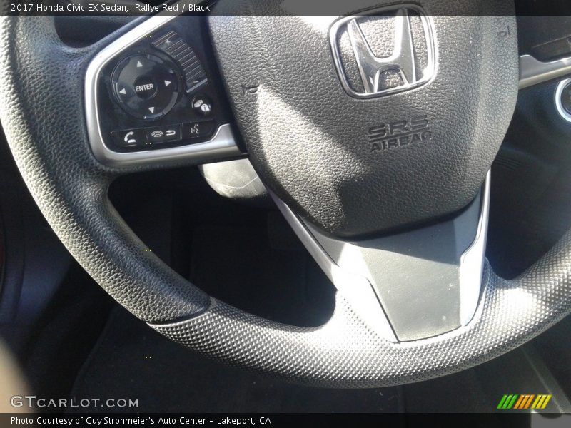 Rallye Red / Black 2017 Honda Civic EX Sedan