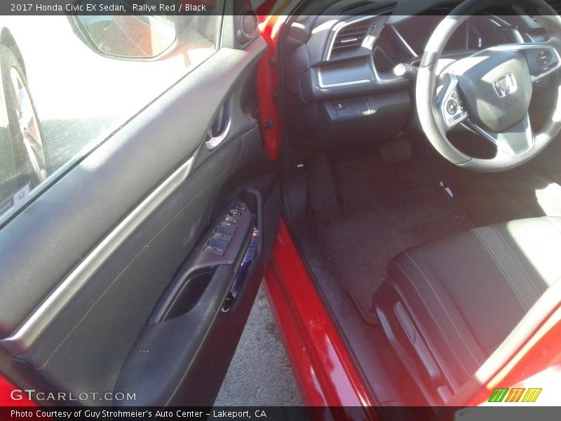 Rallye Red / Black 2017 Honda Civic EX Sedan