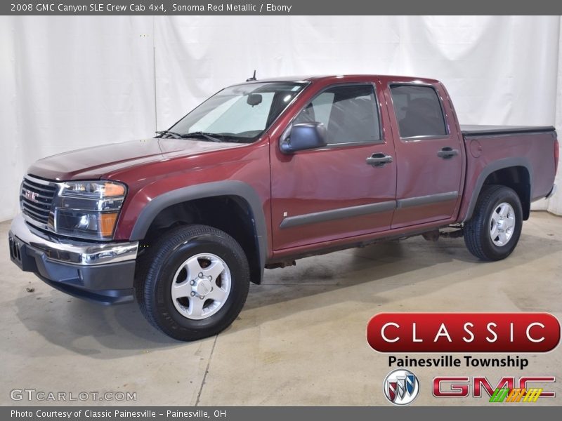 Sonoma Red Metallic / Ebony 2008 GMC Canyon SLE Crew Cab 4x4