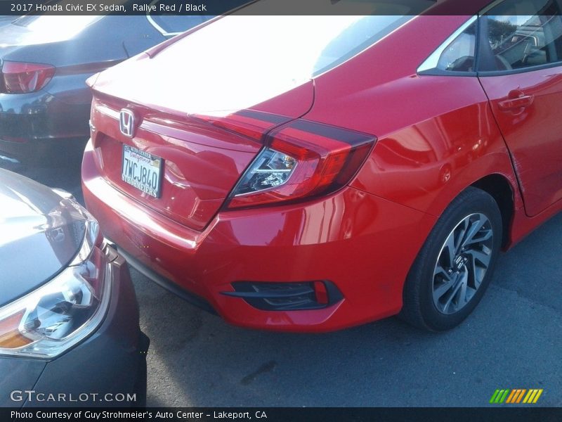 Rallye Red / Black 2017 Honda Civic EX Sedan