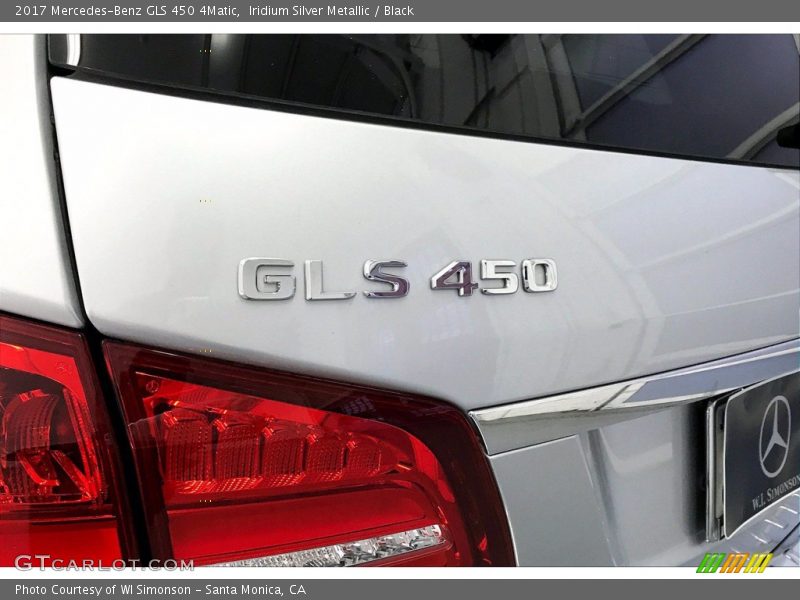 Iridium Silver Metallic / Black 2017 Mercedes-Benz GLS 450 4Matic