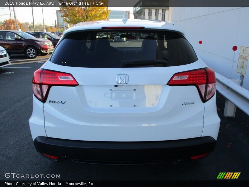 White Orchid Pearl / Gray 2018 Honda HR-V EX AWD