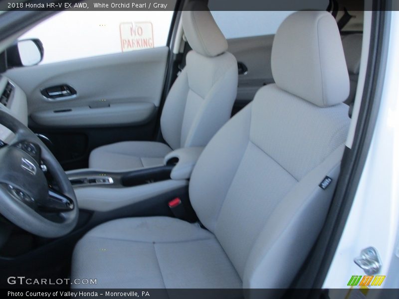 White Orchid Pearl / Gray 2018 Honda HR-V EX AWD