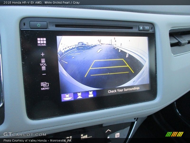 White Orchid Pearl / Gray 2018 Honda HR-V EX AWD