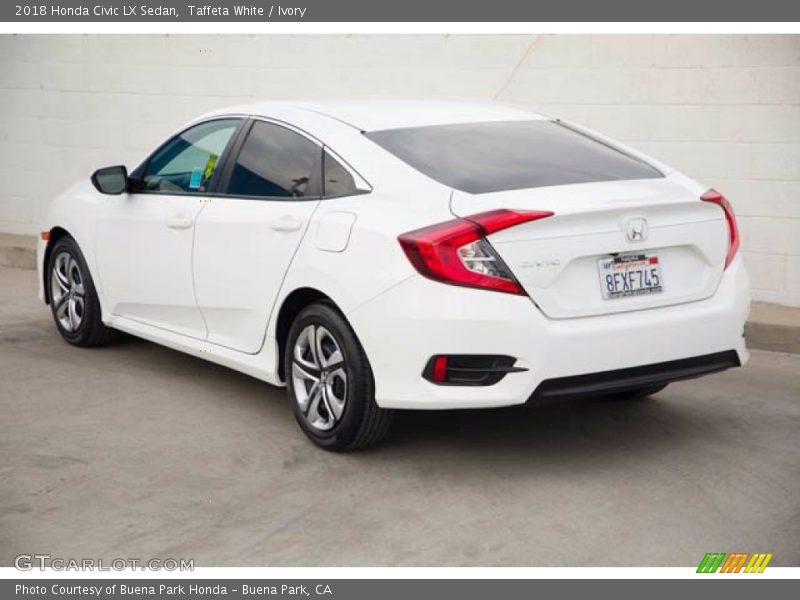 Taffeta White / Ivory 2018 Honda Civic LX Sedan