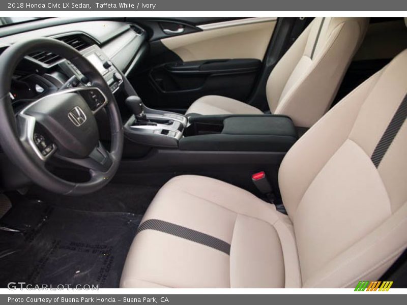Taffeta White / Ivory 2018 Honda Civic LX Sedan