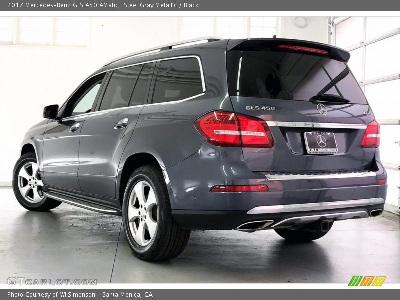 Steel Gray Metallic / Black 2017 Mercedes-Benz GLS 450 4Matic