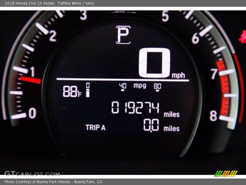Taffeta White / Ivory 2018 Honda Civic LX Sedan