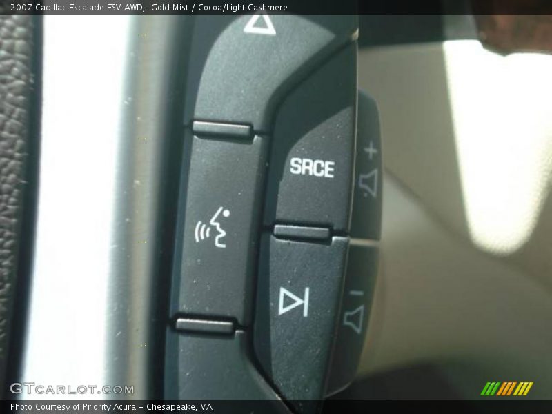 Gold Mist / Cocoa/Light Cashmere 2007 Cadillac Escalade ESV AWD