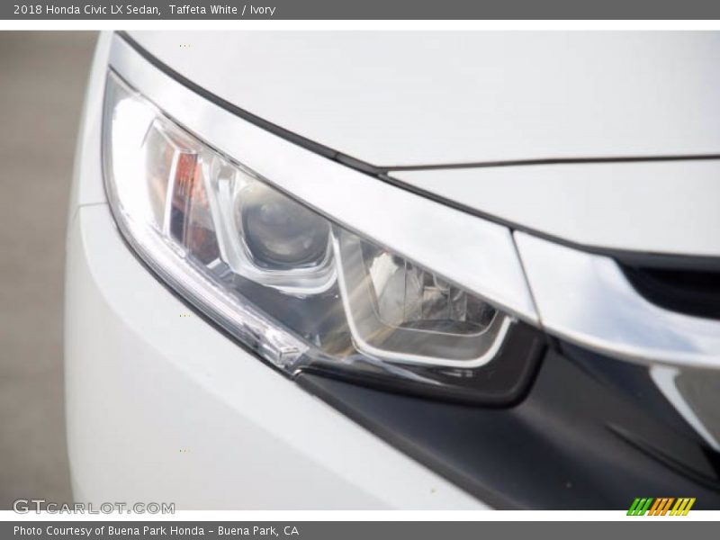 Taffeta White / Ivory 2018 Honda Civic LX Sedan
