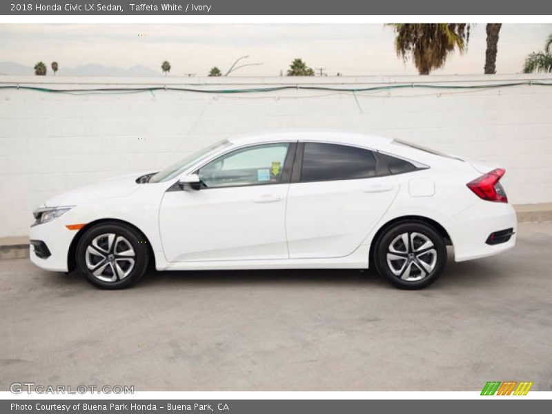 Taffeta White / Ivory 2018 Honda Civic LX Sedan