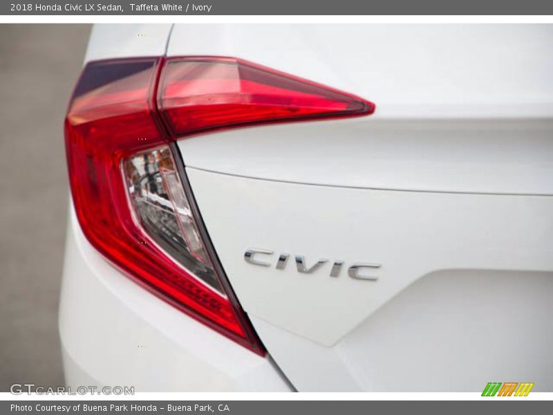 Taffeta White / Ivory 2018 Honda Civic LX Sedan