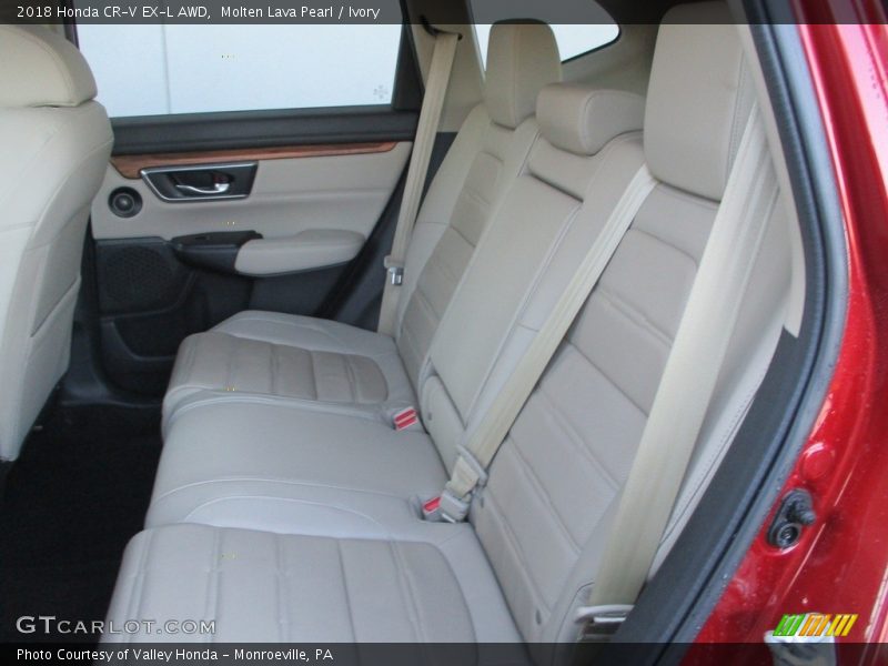 Molten Lava Pearl / Ivory 2018 Honda CR-V EX-L AWD