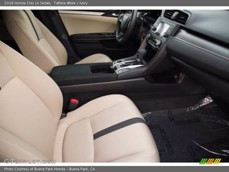 Taffeta White / Ivory 2018 Honda Civic LX Sedan