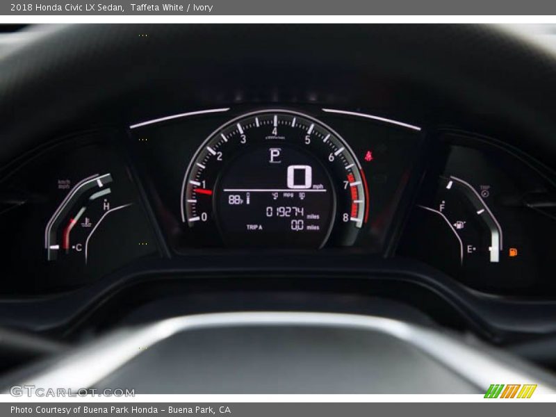 Taffeta White / Ivory 2018 Honda Civic LX Sedan