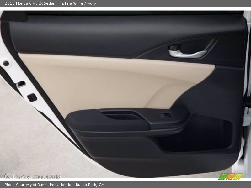 Taffeta White / Ivory 2018 Honda Civic LX Sedan