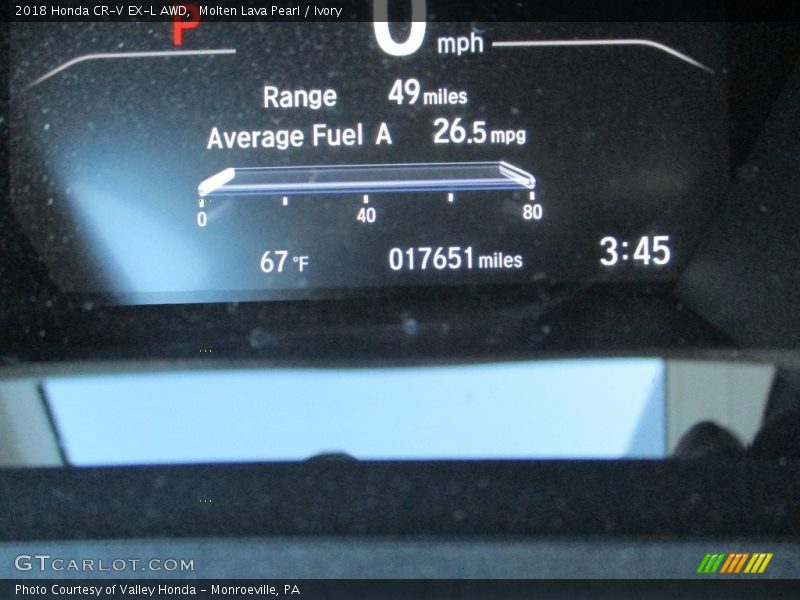 Molten Lava Pearl / Ivory 2018 Honda CR-V EX-L AWD