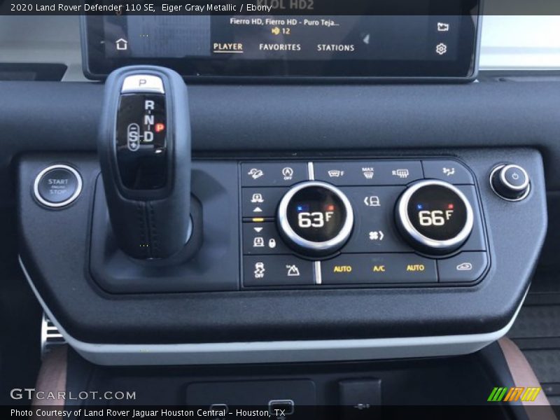 Controls of 2020 Defender 110 SE