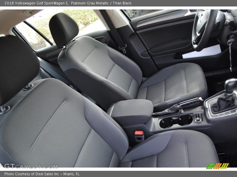 Platinum Gray Metallic / Titan Black 2018 Volkswagen Golf SportWagen S
