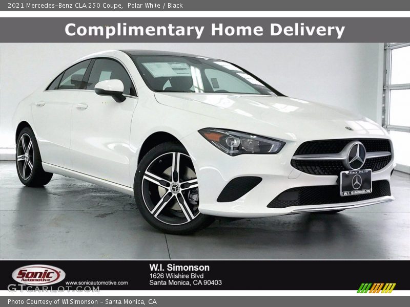 Polar White / Black 2021 Mercedes-Benz CLA 250 Coupe