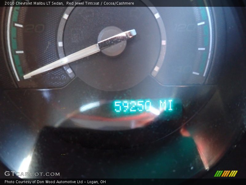 Red Jewel Tintcoat / Cocoa/Cashmere 2010 Chevrolet Malibu LT Sedan