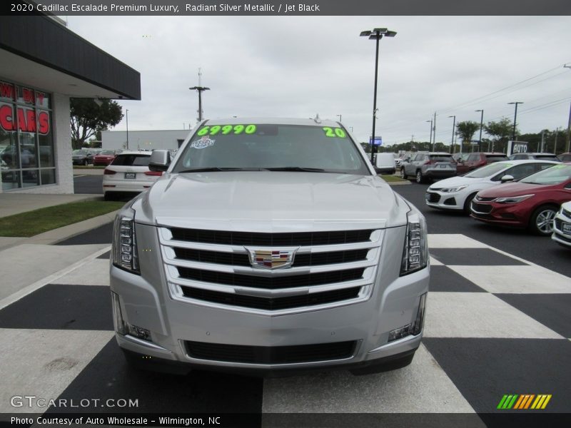 Radiant Silver Metallic / Jet Black 2020 Cadillac Escalade Premium Luxury