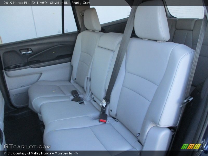 Obsidian Blue Pearl / Gray 2019 Honda Pilot EX-L AWD