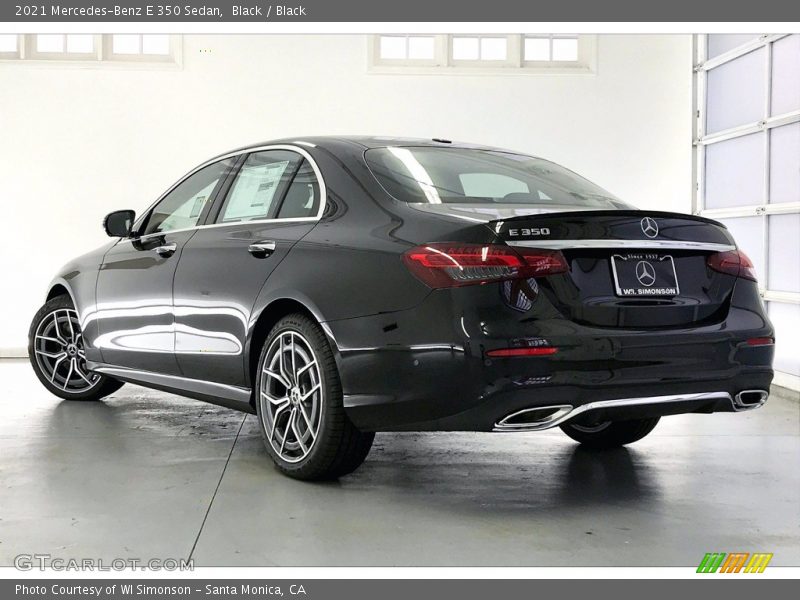 Black / Black 2021 Mercedes-Benz E 350 Sedan