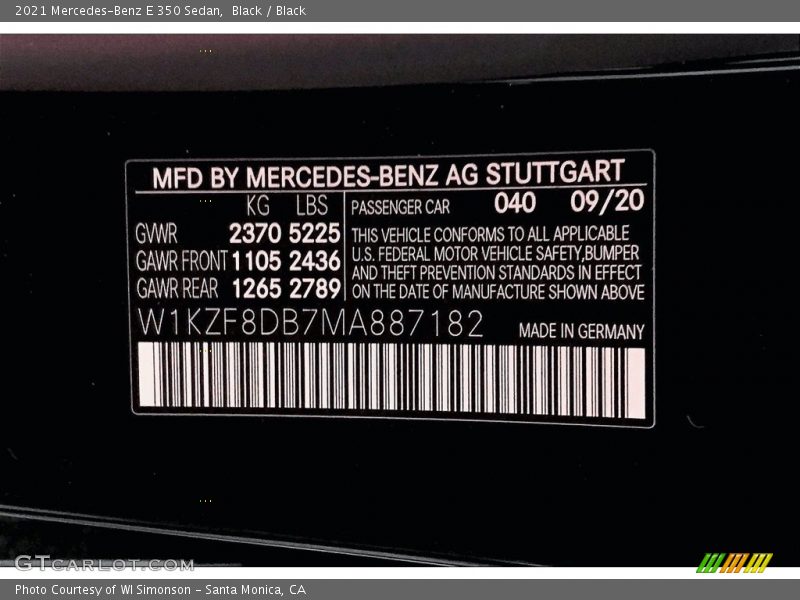 Black / Black 2021 Mercedes-Benz E 350 Sedan