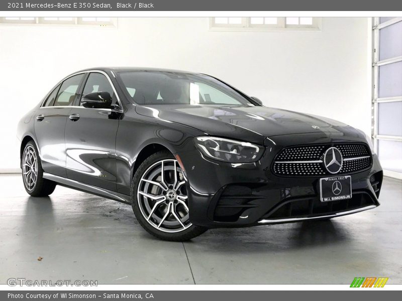 Black / Black 2021 Mercedes-Benz E 350 Sedan