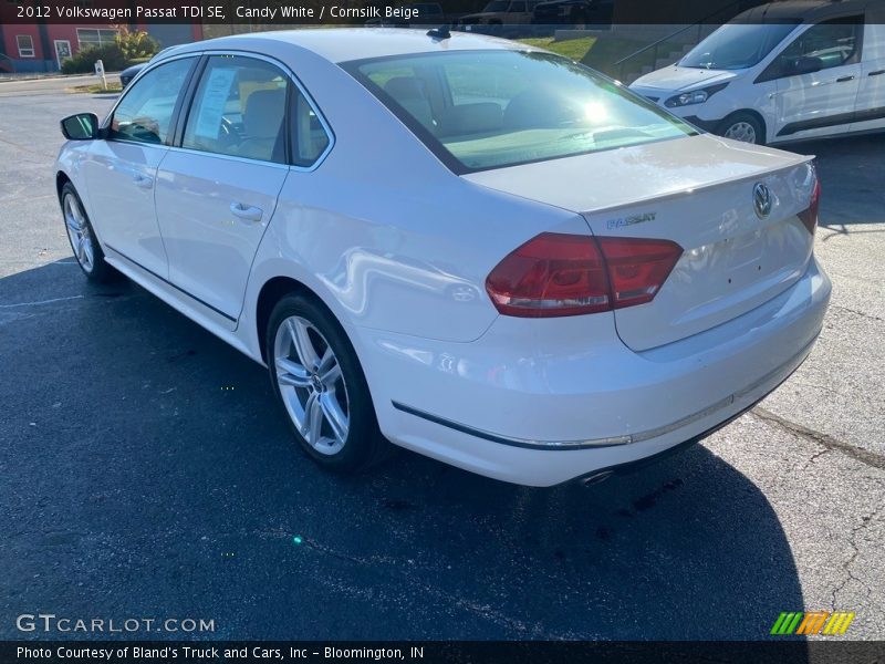 Candy White / Cornsilk Beige 2012 Volkswagen Passat TDI SE