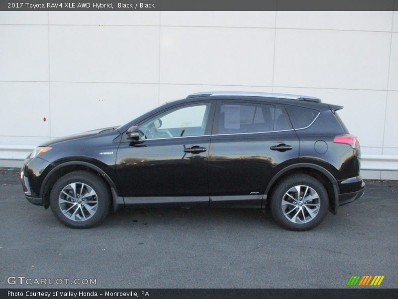 Black / Black 2017 Toyota RAV4 XLE AWD Hybrid