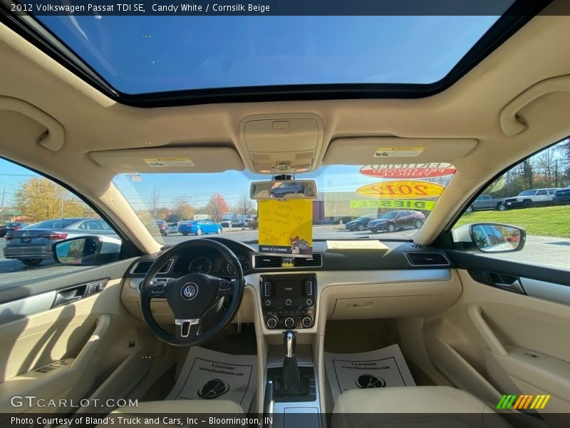 Candy White / Cornsilk Beige 2012 Volkswagen Passat TDI SE