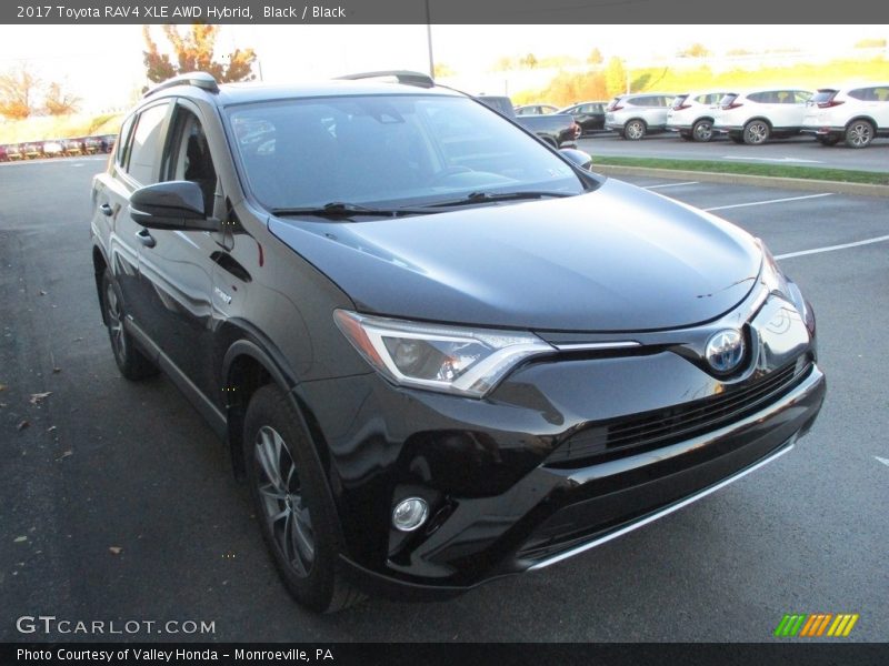 Black / Black 2017 Toyota RAV4 XLE AWD Hybrid