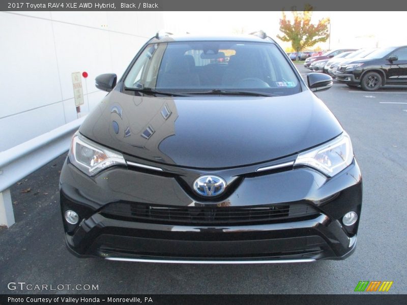 Black / Black 2017 Toyota RAV4 XLE AWD Hybrid