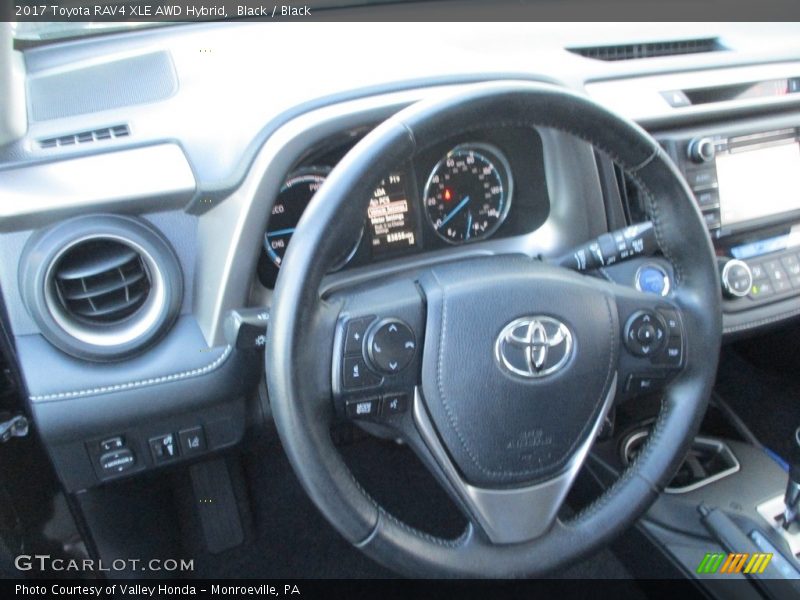 Black / Black 2017 Toyota RAV4 XLE AWD Hybrid