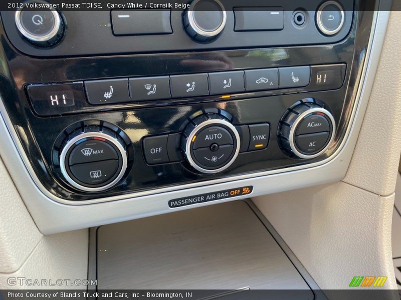 Candy White / Cornsilk Beige 2012 Volkswagen Passat TDI SE