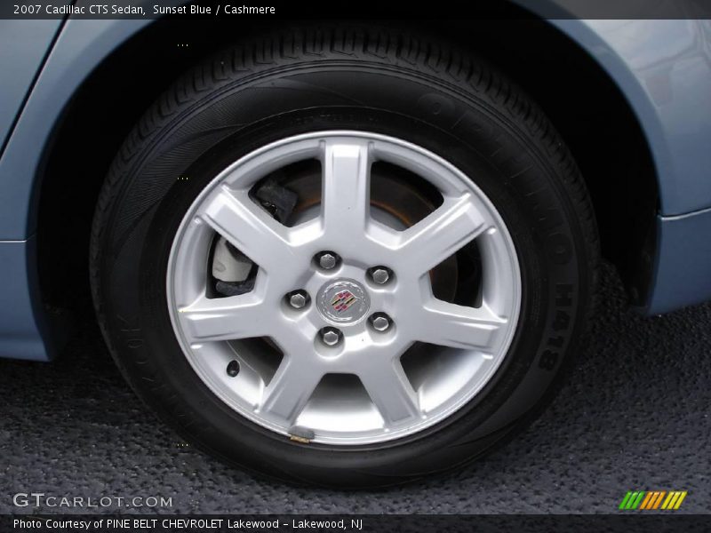 Sunset Blue / Cashmere 2007 Cadillac CTS Sedan