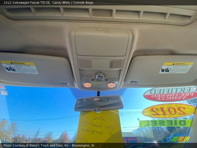 Candy White / Cornsilk Beige 2012 Volkswagen Passat TDI SE